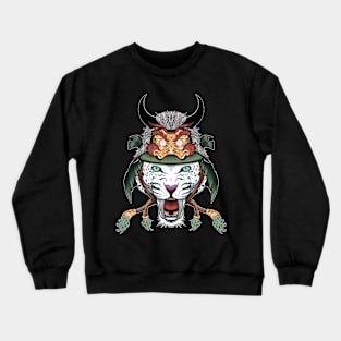 White cheeta Crewneck Sweatshirt